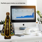 Nossa Senhora Aparecida 32cm Manto Original com Pérolas de Cristal